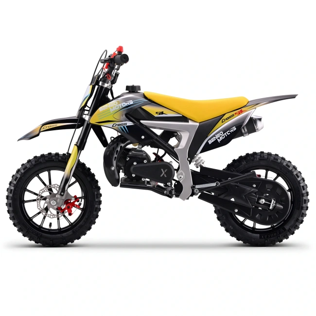 Mini cross spalinowy Cross SX 50cc - żółty