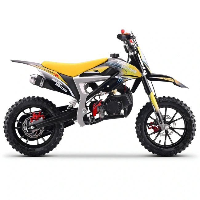 Mini cross spalinowy Cross SX 50cc - żółty