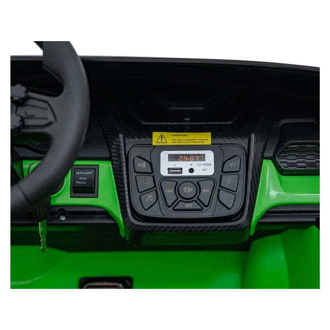 Autko na akumulator Lamborghini Revuelto XL STRONG - 200W - 15km/h - zielony