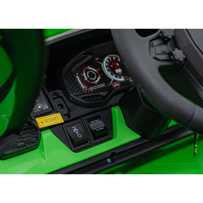 Autko na akumulator Lamborghini Revuelto XL STRONG - 200W - 15km/h - zielony