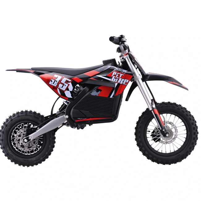 Mini cross elektryczny Pit Bike 35 - 1000W - koła 12/10 - czerwony