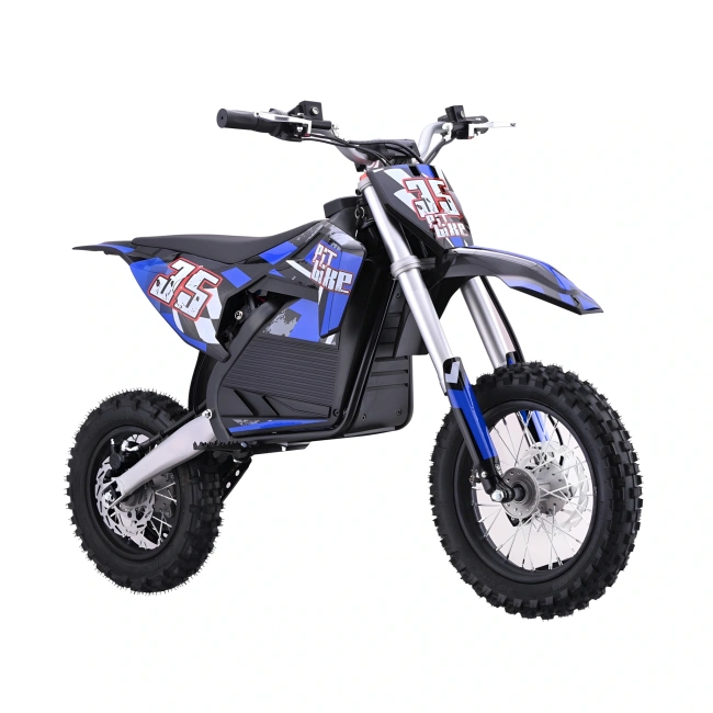 Mini cross elektryczny Pit Bike 36 1000W - koła 12/10 - niebieski