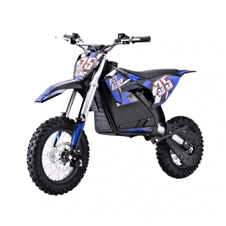 Mini cross elektryczny Pit Bike 36 1000W - koła 12/10 - niebieski