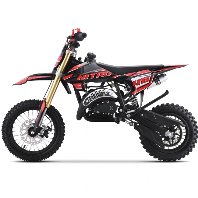 Mini cross spalinowy Nitro 60cc - koła 12/10 - czerwony