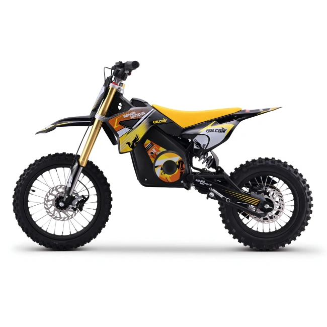 Mini cross elektryczny Falcon 1600W - koła 14/12 - żółty