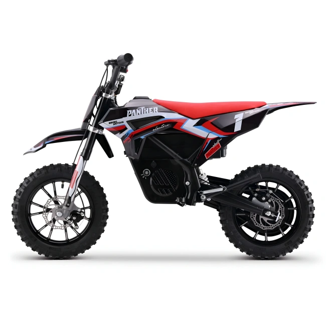 Mini cross elektryczny dla dzieci - Panther 550W - koła 10/10 - czerwony