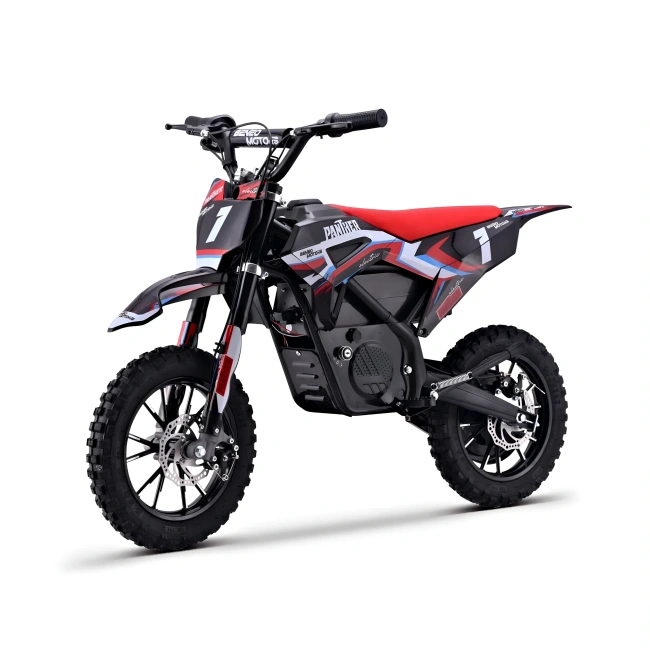 Mini cross elektryczny dla dzieci - Panther 550W - koła 10/10 - czerwony