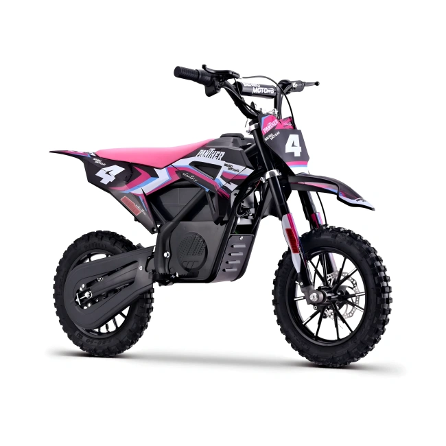Mini cross elektryczny dla dzieci - Panther 550W - różowy
