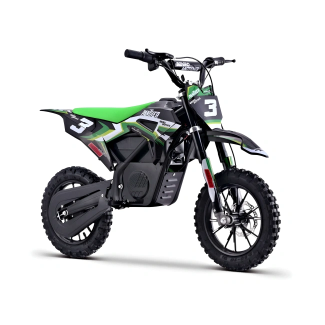 Mini cross elektryczny dla dzieci 4lat+ - Panther 550W - zielony