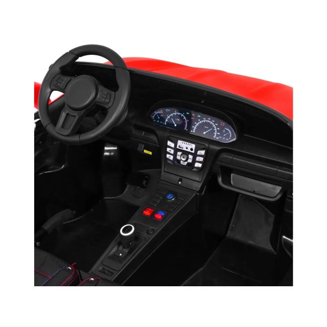 Dwuosobowe autko na akumulator - Perfekta - 180W - 16km/h - czerwony