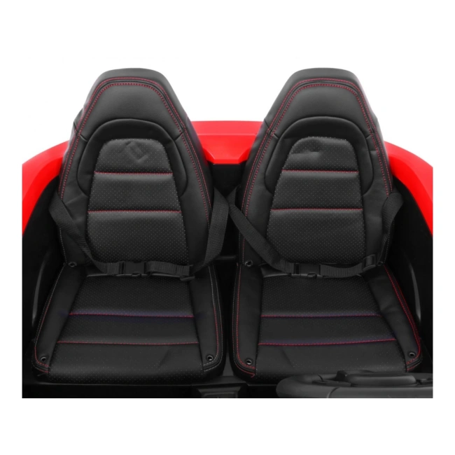 Dwuosobowe autko na akumulator - Perfekta - 180W - 16km/h - czerwony