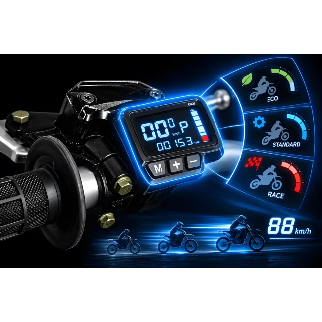 Cross elektryczny Venom Plus 8000W - koła 19/16 - czerwony