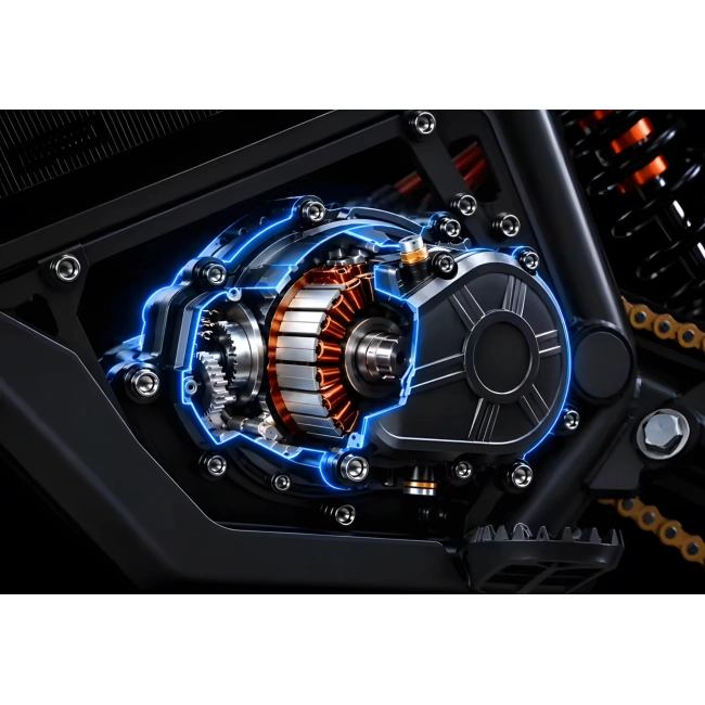 Venom Plus 8000W - Cross elektryczny - koła 19/16 - szary