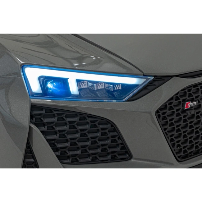 Autko na akumulator Audi Spyder R8 LIFT STRONG - 200W - 16km/h - szary