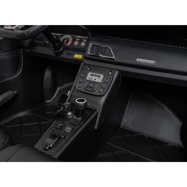 Autko na akumulator Audi Spyder R8 LIFT STRONG - 200W - 16km/h - szary