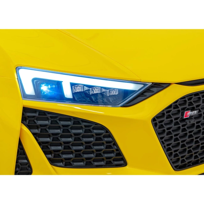 Autko na akumulator Audi Spyder R8 LIFT STRONG - 200W - 16km/h - żółty