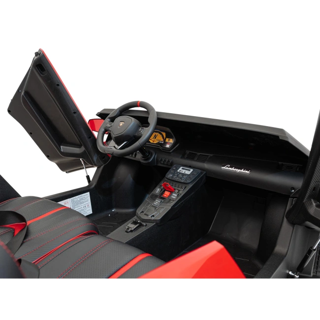 Dwuosobowe autko premium - Lambhorgini Avenator SV STRONG - 180W - 16km/h - czerwony