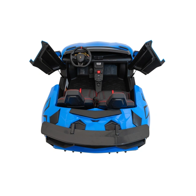 Dwuosobowe Autko Elektryczne Dla Dzieci Lamborghini Avenator SV STRONG 200W - niebieski