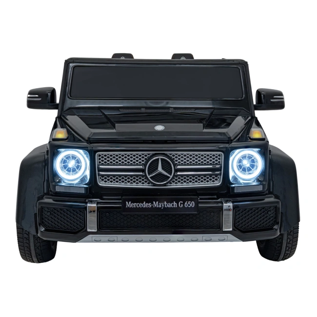 Autko Dwuosobowe Premium VIP dla dzieci Mercedes Benz MAYBACH G650 STRONG Czarny 200W - czarny