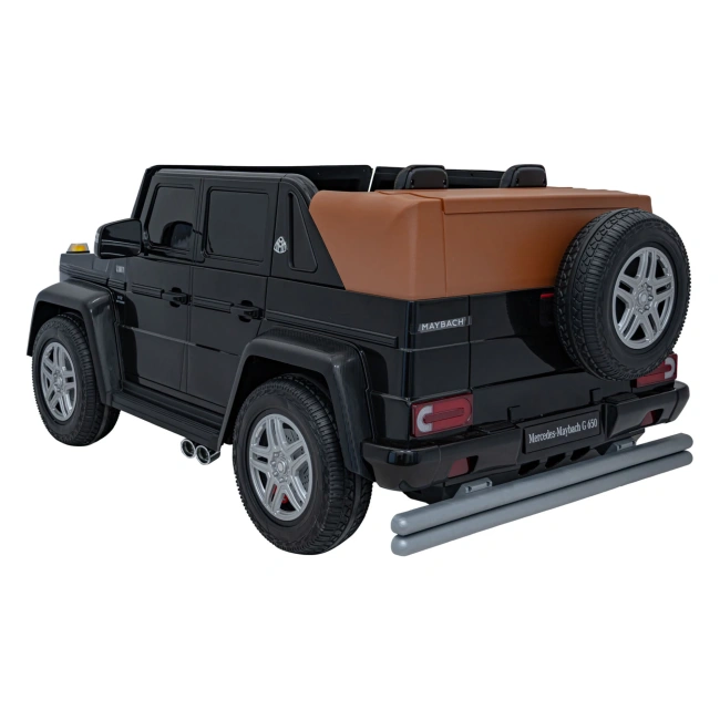 Autko Dwuosobowe Premium VIP dla dzieci Mercedes Benz MAYBACH G650 STRONG Czarny 200W - czarny
