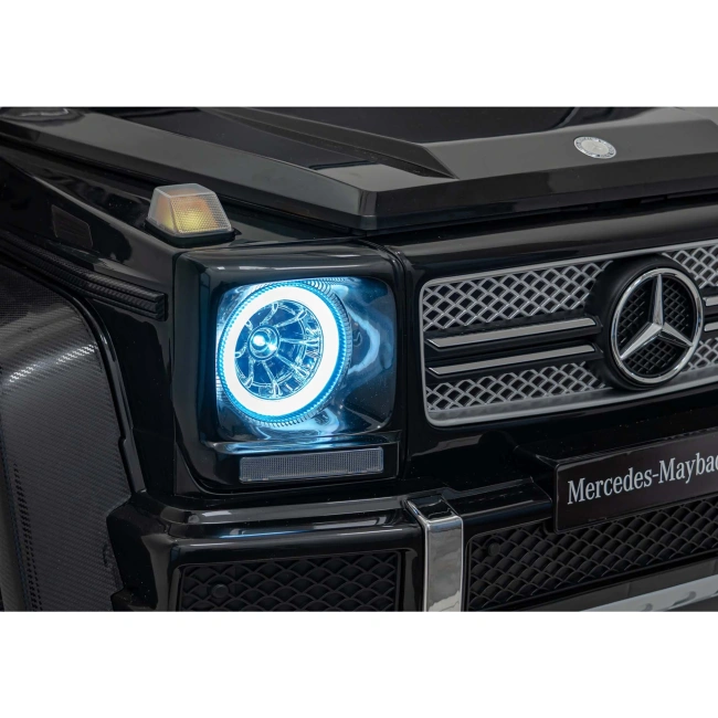Dwuosobowe MEGA Duże Autko Dziecięce - Mercedes Benz MAYBACH G650 STRONG - 180W - 15km/h - czarny