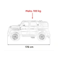 Dwuosobowe MEGA Duże Autko Dziecięce - Mercedes Benz MAYBACH G650 STRONG - 180W - 15km/h - czarny