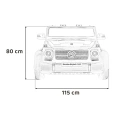 Dwuosobowe MEGA Duże Autko Dziecięce - Mercedes Benz MAYBACH G650 STRONG - 180W - 15km/h - czarny