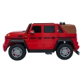 Autko Dwuosobowe Dla Dzieci Premium VIP Mercedes Benz MAYBACH G650 STRONG Czarny 200W - czerwony