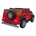 Autko Dwuosobowe Dla Dzieci Premium VIP Mercedes Benz MAYBACH G650 STRONG Czarny 200W - czerwony