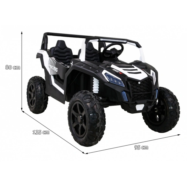 Mini Buggy - Autko Elektryczne Na Akumulator STRONG Racing 180W - żółty