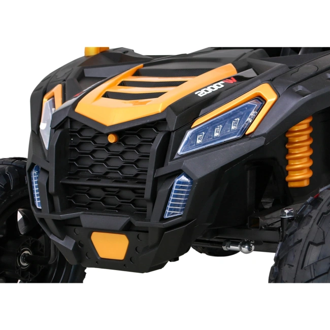 Dwuosobowe Duże Mini Buggy - STRONG Racing - 180W - 16km/h - żółty