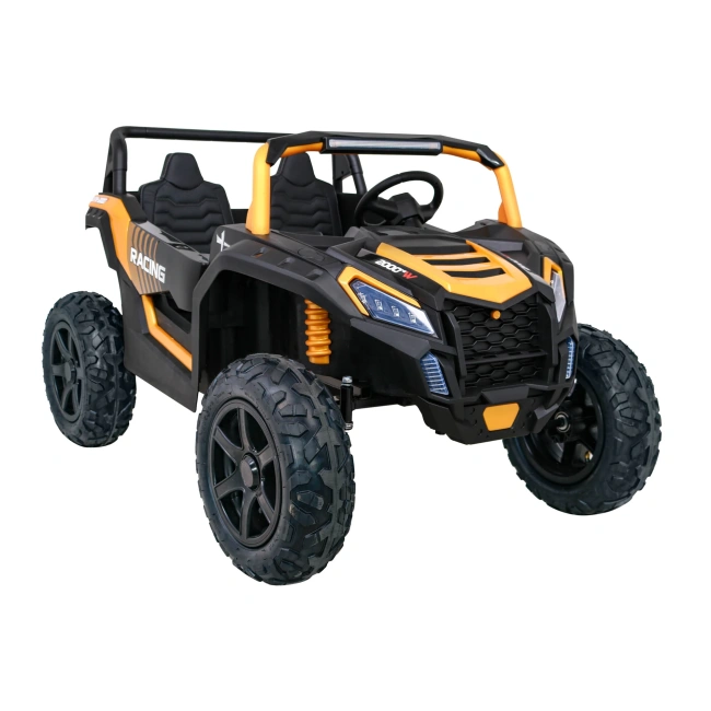 Mini Buggy Na Akumulator Dwuosobowe STRONG Racing 180W - żółty