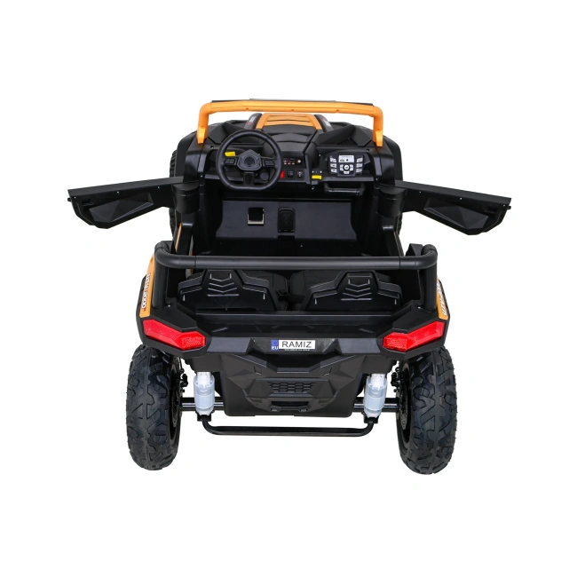 Mini Buggy Na Akumulator Dwuosobowe STRONG Racing 180W - żółty