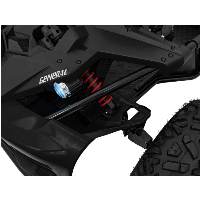 Duży Dwuosobowy Gokart Elektryczny Off-Road - GENERAL 63 - 25km/h - czarny