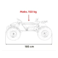 Dwuosobowy Gokart Elektryczny Dla Dzieci 5lat+ Off-road General 63 800W - czarny