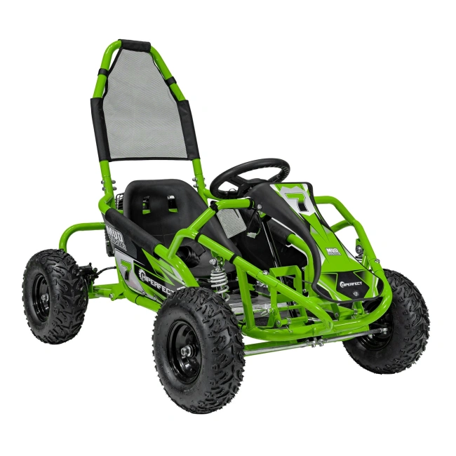 Mud Monster 98cc - Gokart Spalinowy Jednoosobowy Dla Dzieci 5lat+ - zielony