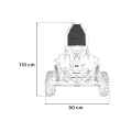 Gokart Spalinowy - Mud Monster 98cc - 30km/h - czerwony