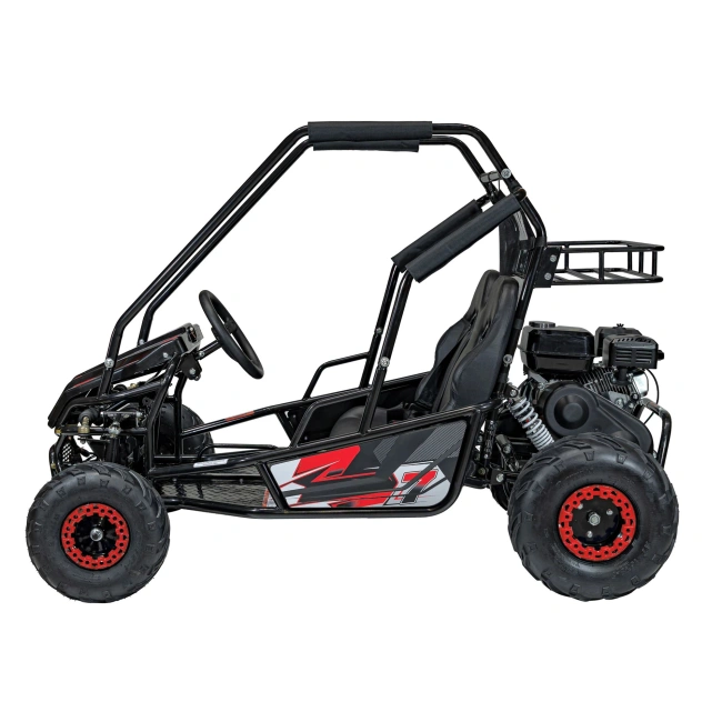 Dwuosobowe Mini Buggy Spalinowe Lucky Seven - 212cc - czerwony