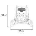 Dwuosobowe Mini Buggy Spalinowe - Lucky Seven - 38km/h - pomarańczowe