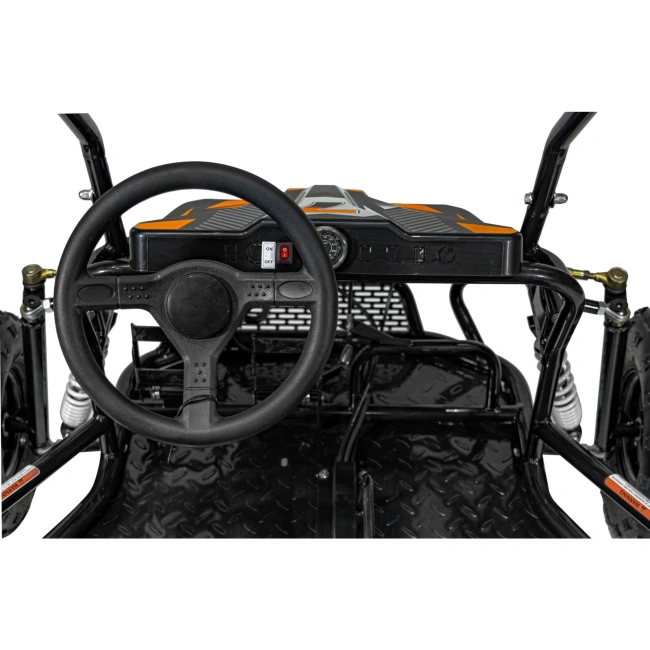 Dwuosobowe Mini Buggy Spalinowe - Lucky Seven - 38km/h - pomarańczowe