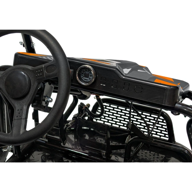 Dwuosobowe Mini Buggy Spalinowe - Lucky Seven - 38km/h - pomarańczowe