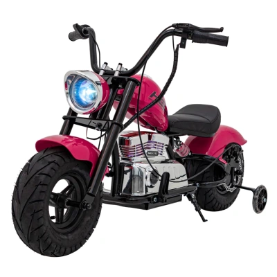 Motorek elektryczny dla dzieci Chopper Warrior - 350W - różowy