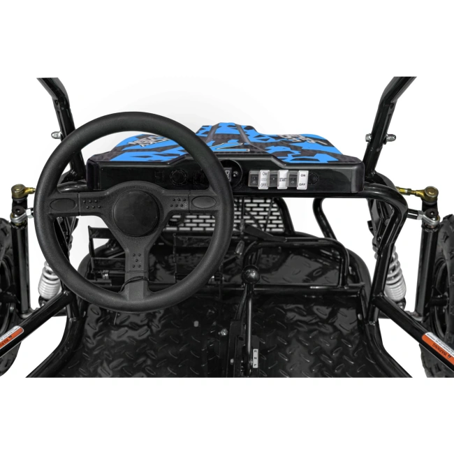 Dwuosobowe Mini Buggy Spalinowe - Lucky Seven Lift 125cc - 46km/h - niebieski