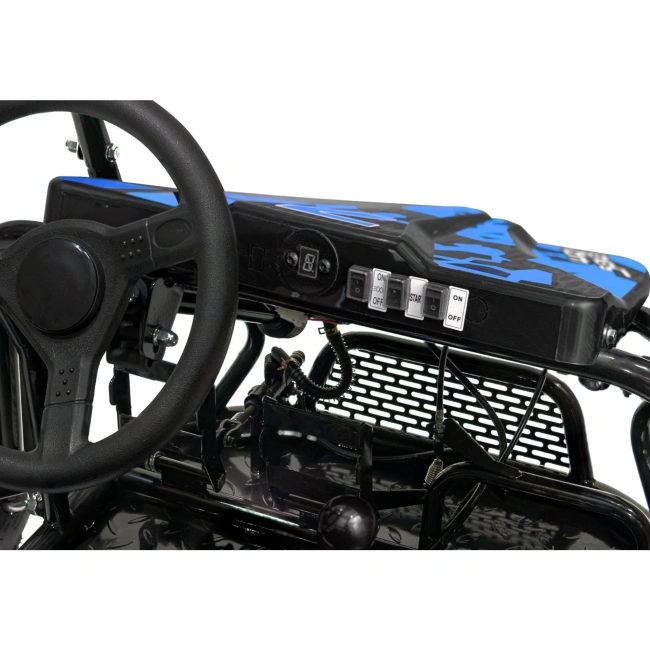 Dwuosobowe Mini Buggy Spalinowe - Lucky Seven Lift 125cc - 46km/h - niebieski