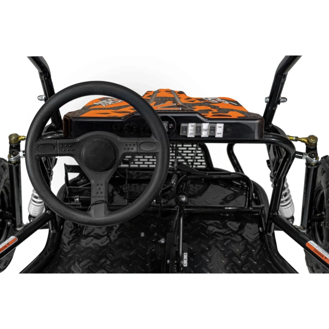 Dwuosobowe Mini Buggy Spalinowe - Lucky Seven Lift 125cc - 46km/h - pomarańczowy