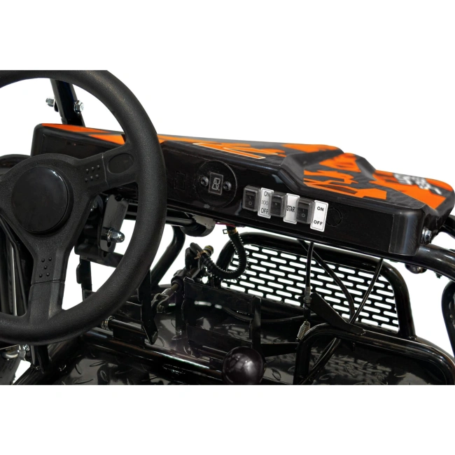 Dwuosobowe Mini Buggy Spalinowe - Lucky Seven Lift 125cc - 46km/h - pomarańczowy