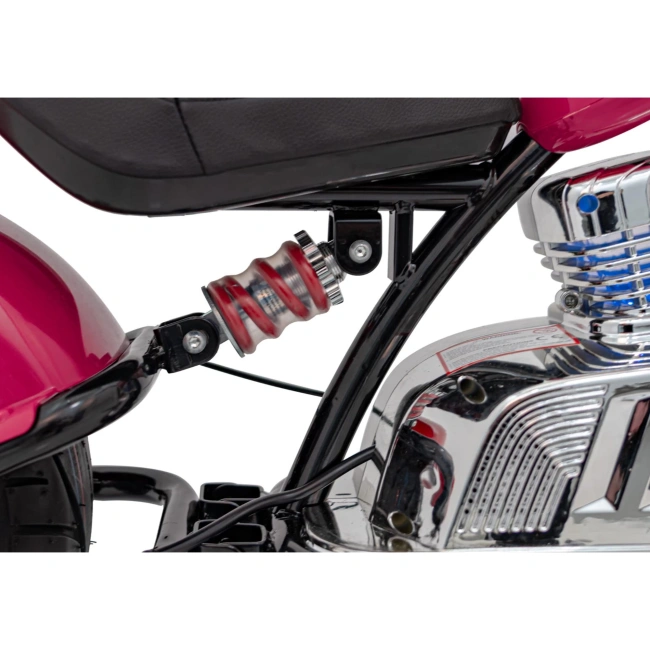 Mini motor elektryczny Chopper Warrior - 350W - różowy - dla dzieci 4+