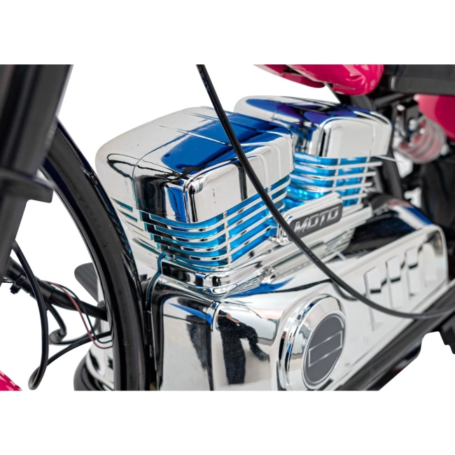 Mini motor elektryczny Chopper Warrior - 350W - różowy - dla dzieci 4+
