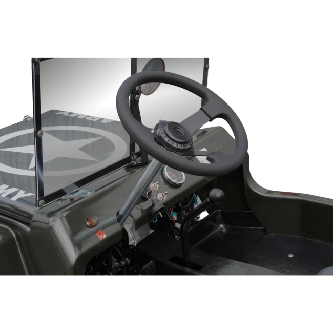 Dwuosobowy Mini Jeep Willys Spalinowy dla dzieci 8lat+ 150cc - US-Army