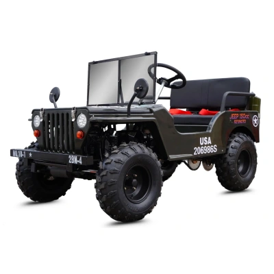 Mini Jeep Willys Dla dzieci Spalinowy 150cc - US-Army